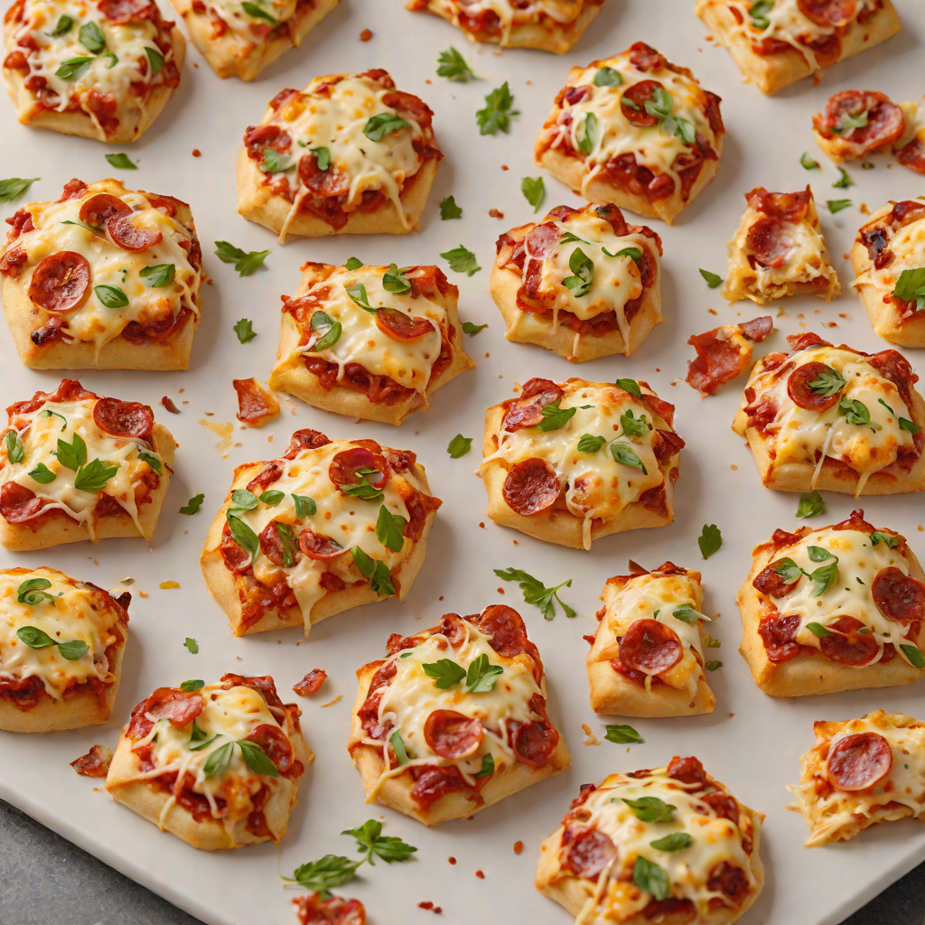 Sheet Pan Cheesy Pepperoni Pizza Bites