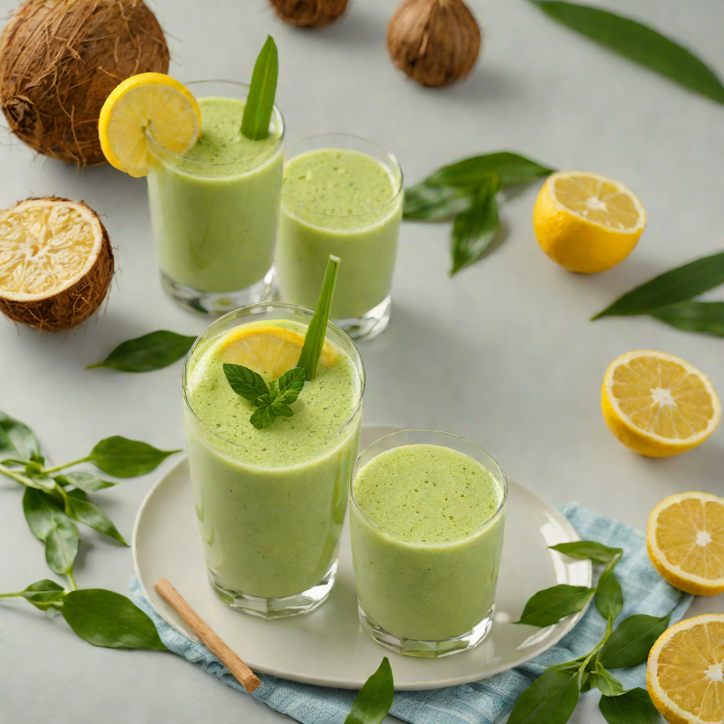 Lemongrass and Coconut Water Detox Smoothie