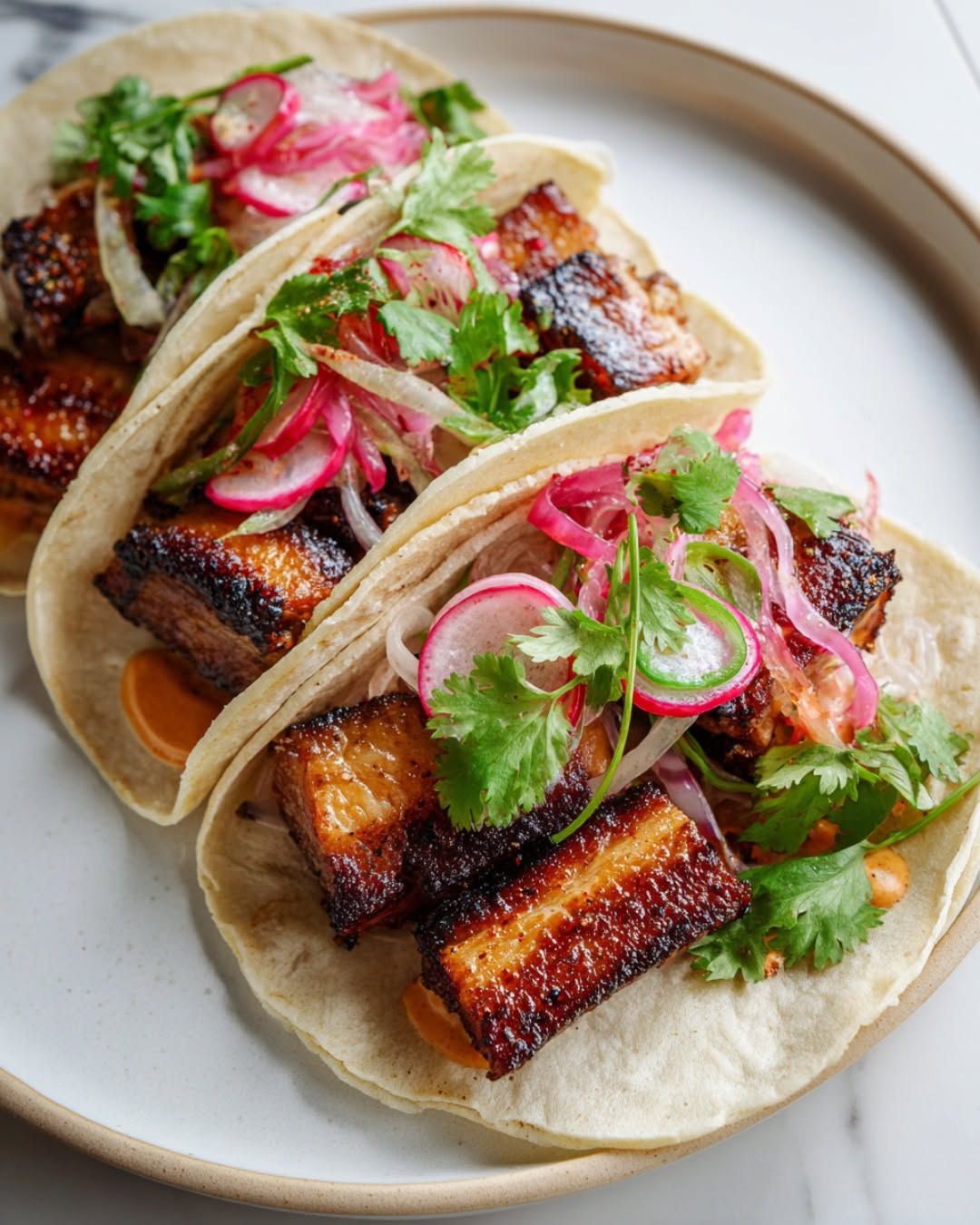 Grilled Lime and Cumin-Spiced Pork Tacos with Pickled Onions