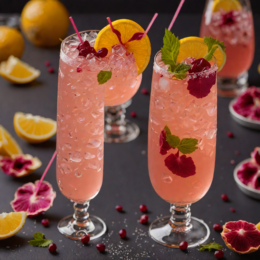 Fizzy Hibiscus and Ginger Citrus Fizz