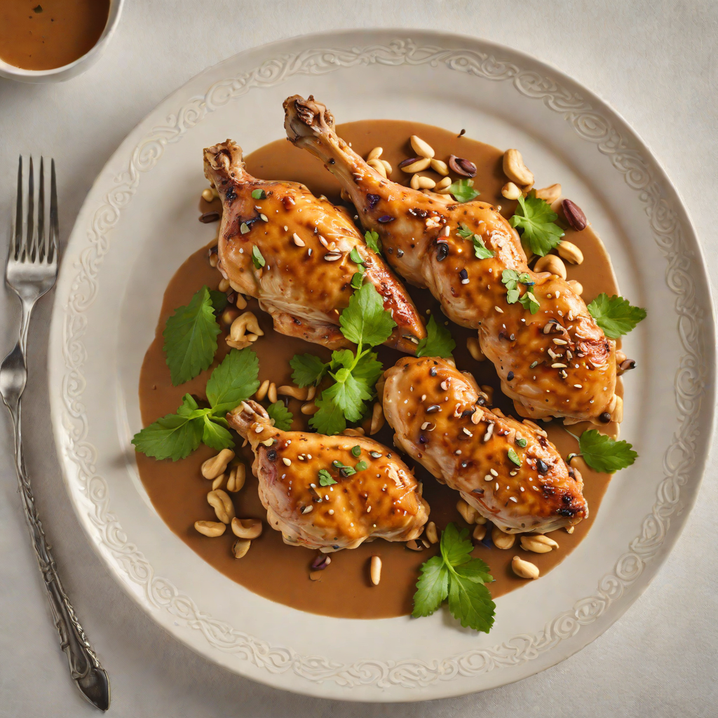 Pan-Roasted Chicken with Angolan Spiced Peanut Sauce