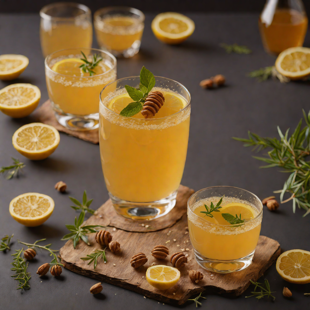 Honey-Lemon Warm Toddy with Herbal Notes