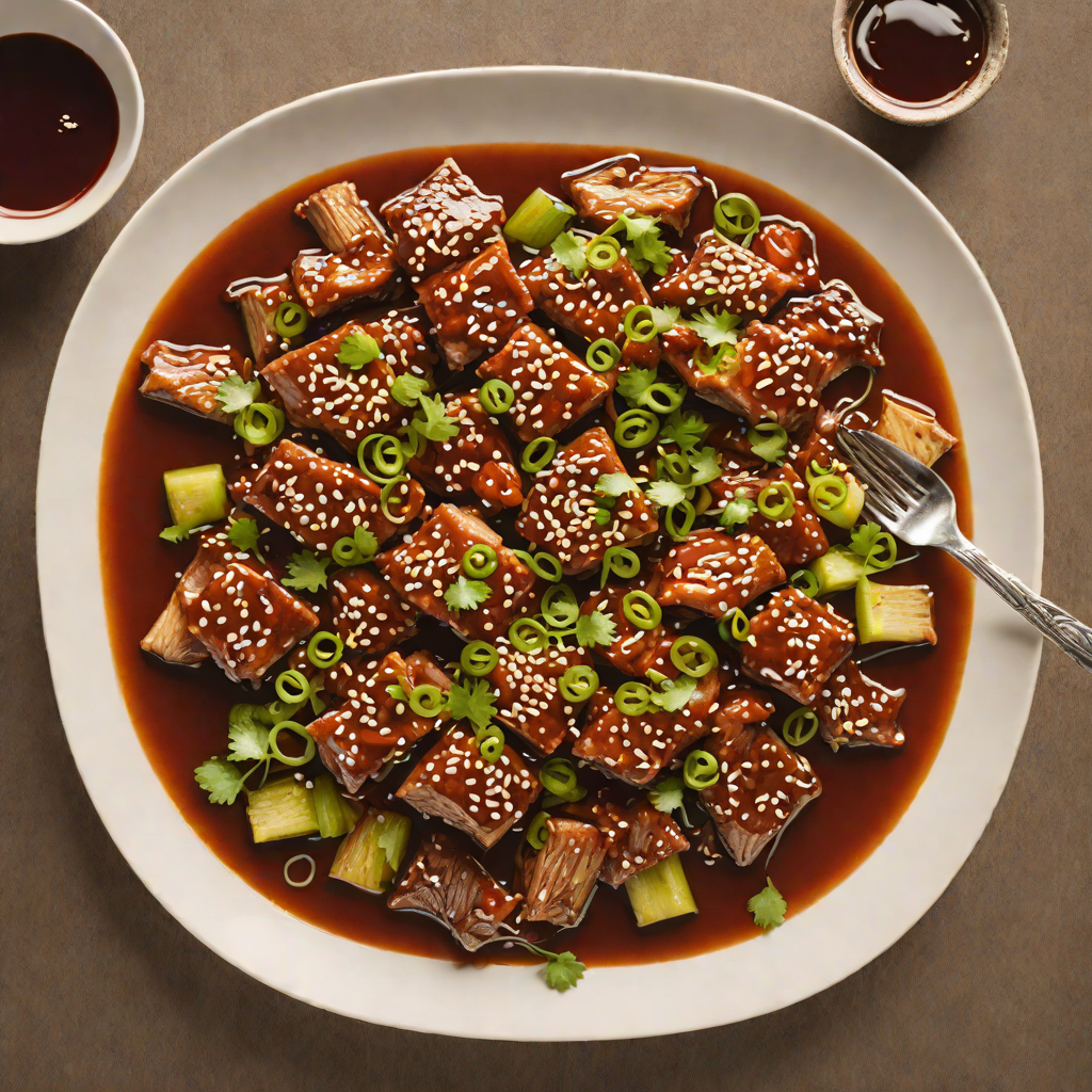 Spicy Korean-Style Braised Pork with Gochujang Sauce