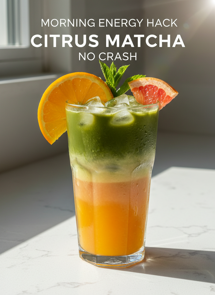 Energizing Citrus Matcha Refresher