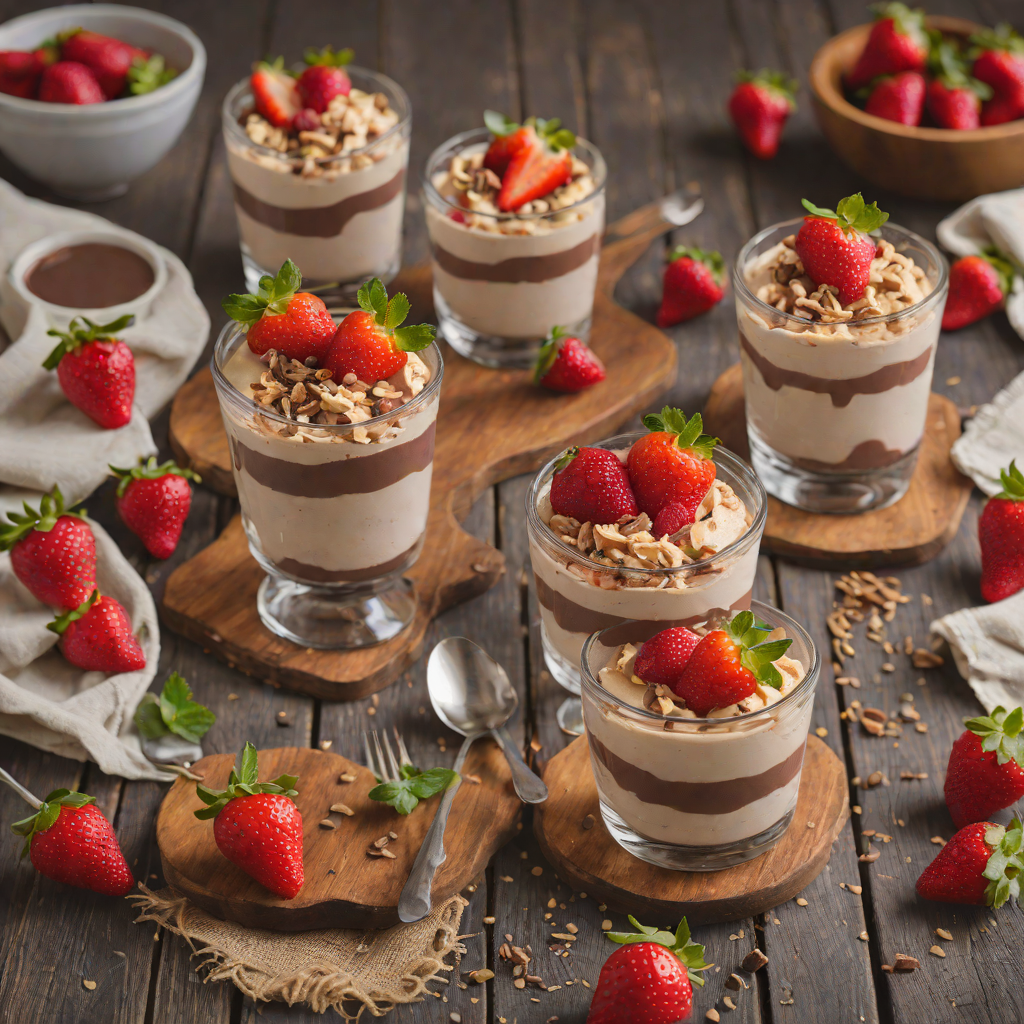 No-Bake Chocolate Strawberry Cheesecake Parfaits
