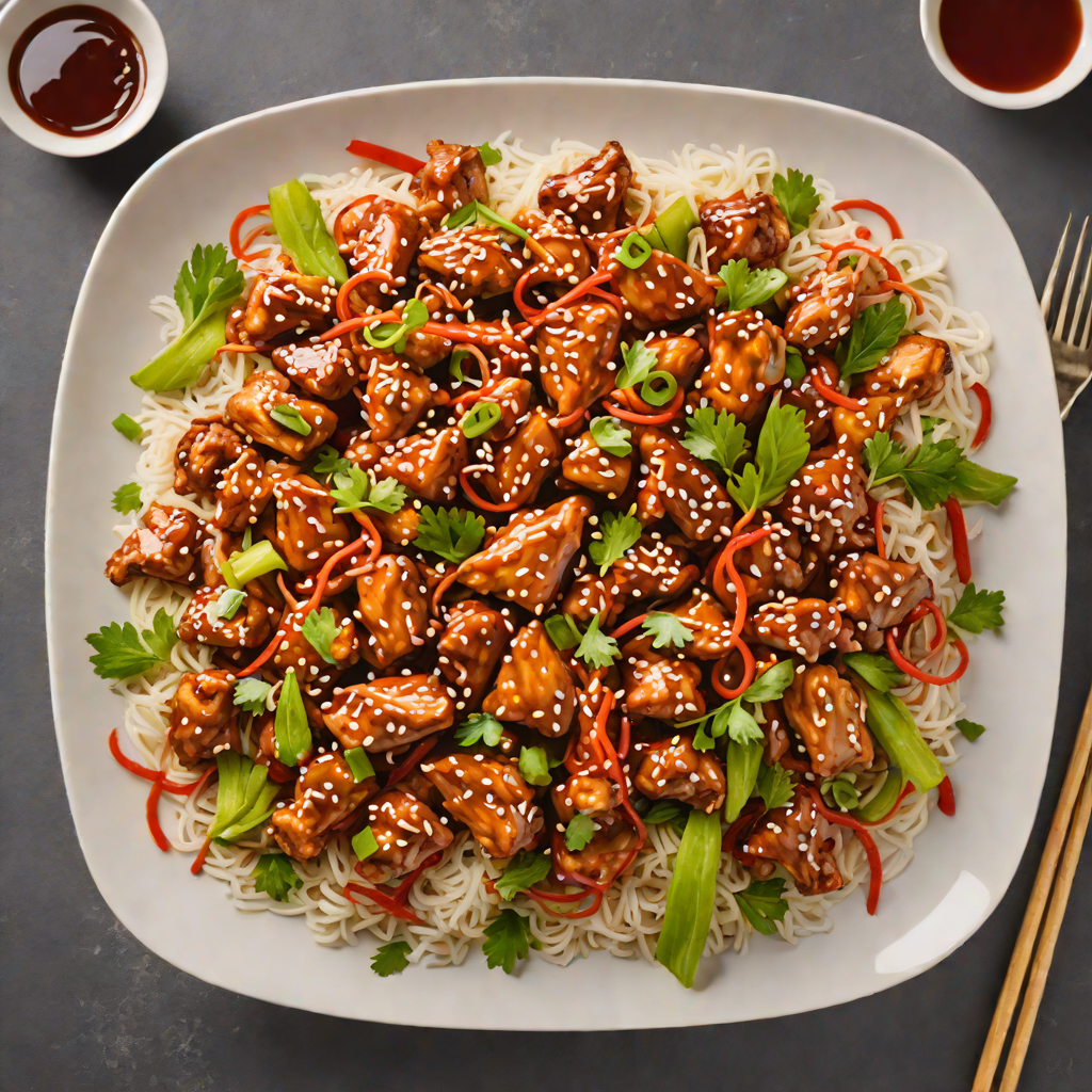 Spicy Korean-Inspired Chicken Stir Fry with Gochujang Glaze