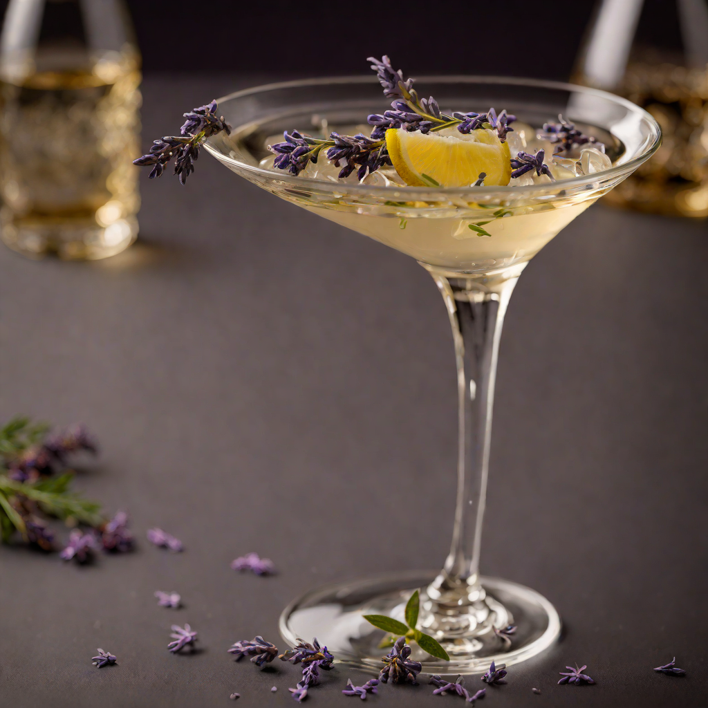 Gin Martini with Lavender-Infused Vermouth