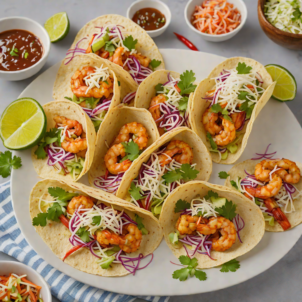 Firecracker Shrimp Tacos with Spicy Slaw