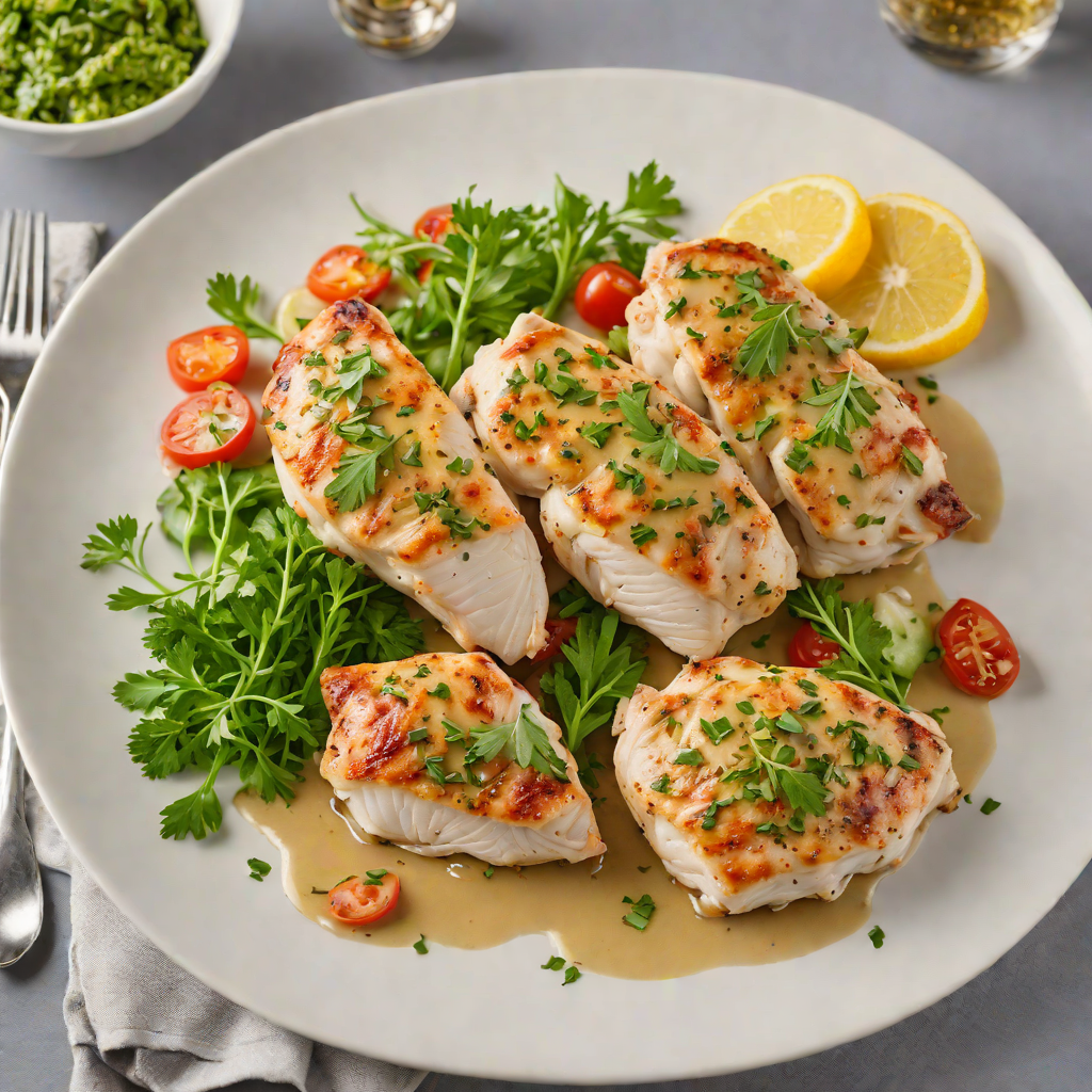 Pan-Seared Chicken with Low-Sodium Garlic Herb Sauce