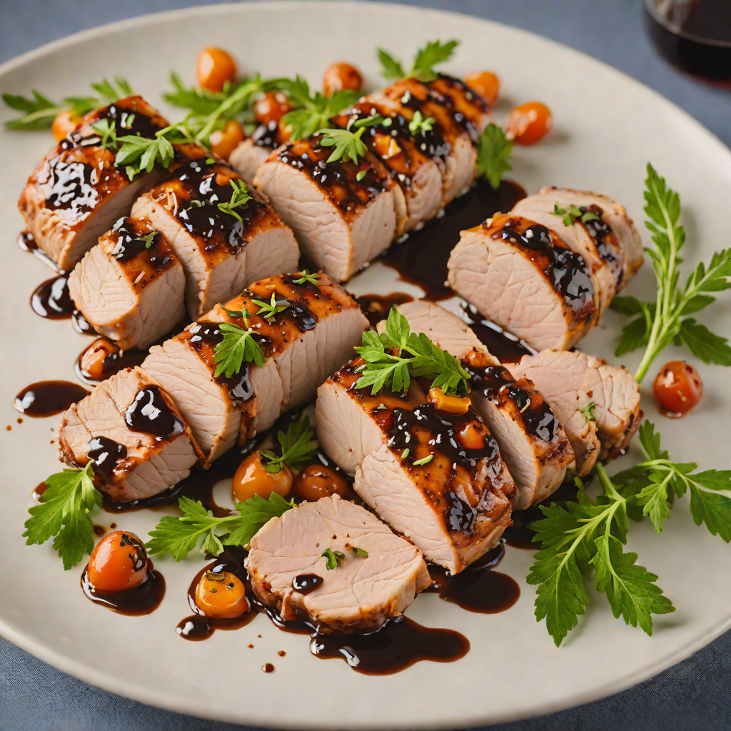 Herb-Roasted Pork Tenderloin with Balsamic Glaze