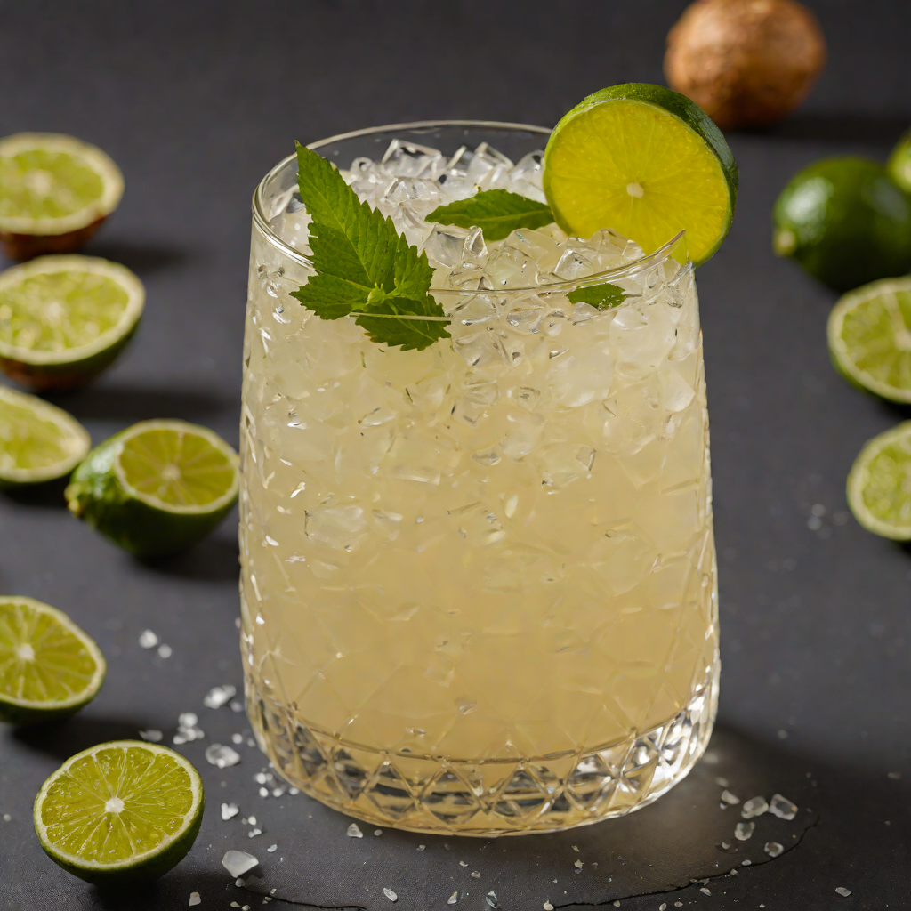 Ginger-Lime Spiced Mezcal Fizz