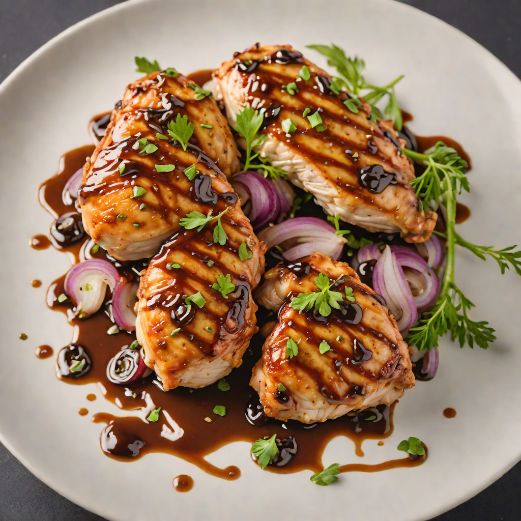 Pan-Seared Chicken with Honey-Balsamic Glaze and Shallots