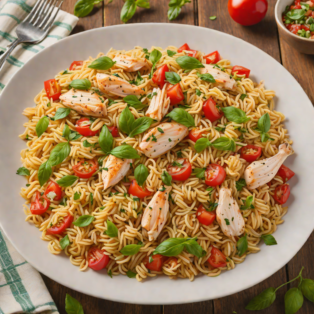 One-Pot Tomato Basil Orzo with Chicken