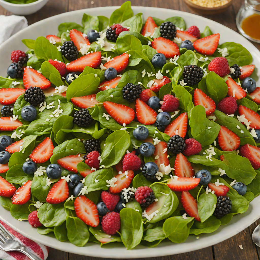 Berry Spinach Salad with Poppy Seed Dressing