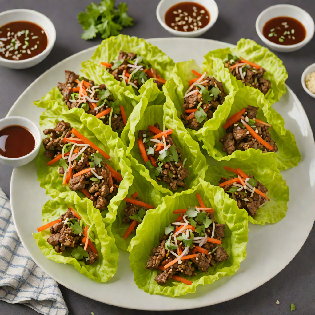 Sautéed Korean Beef Bulgogi Lettuce Wraps