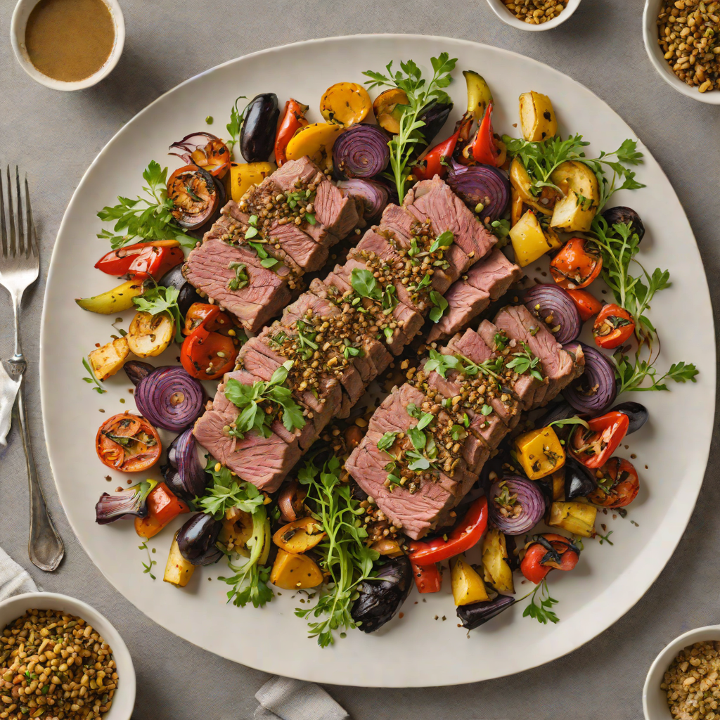 Sheet Pan Za'atar Lamb with Roasted Vegetables