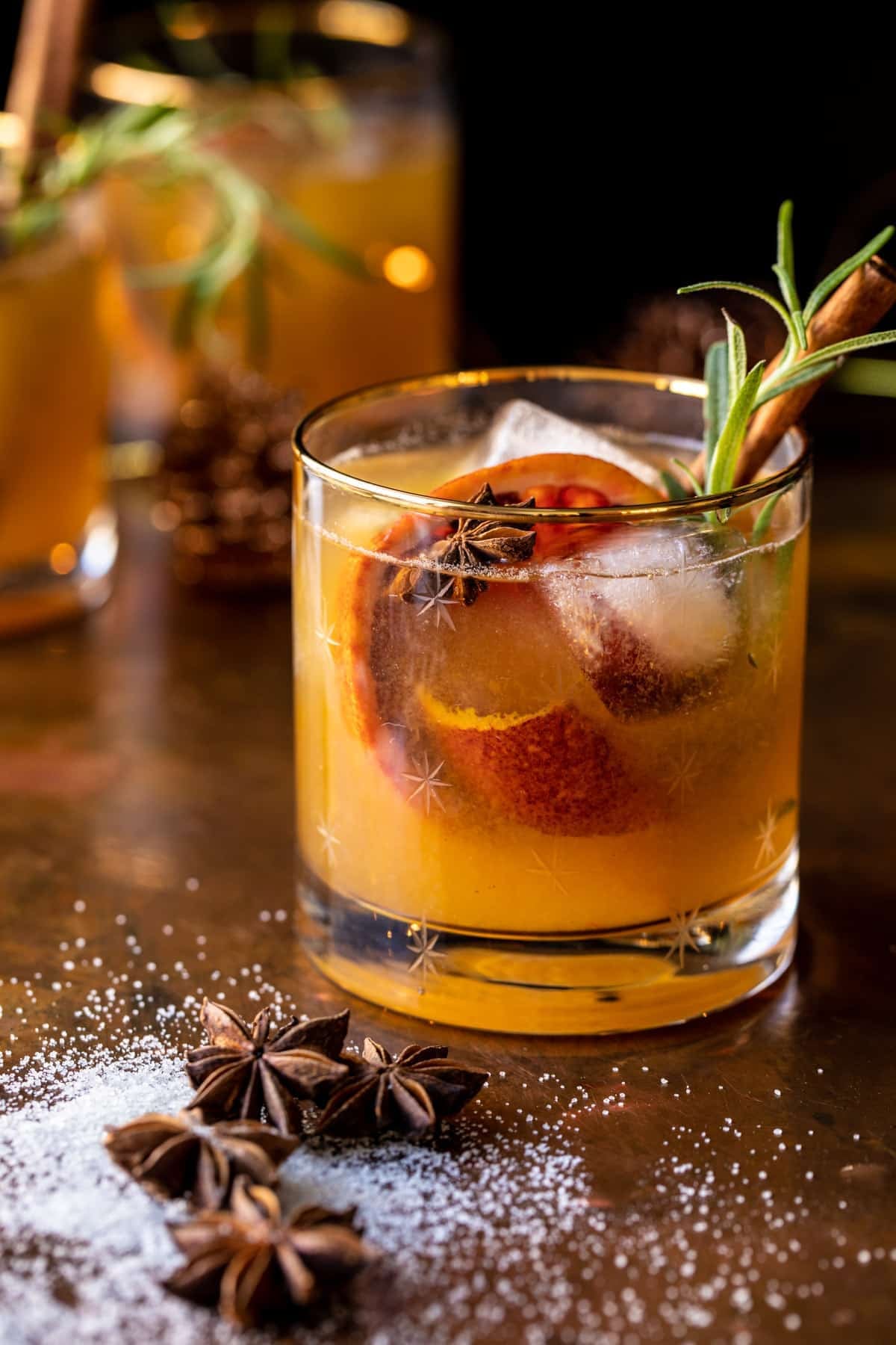 Honey-Ginger Infused Bourbon Old Fashioned