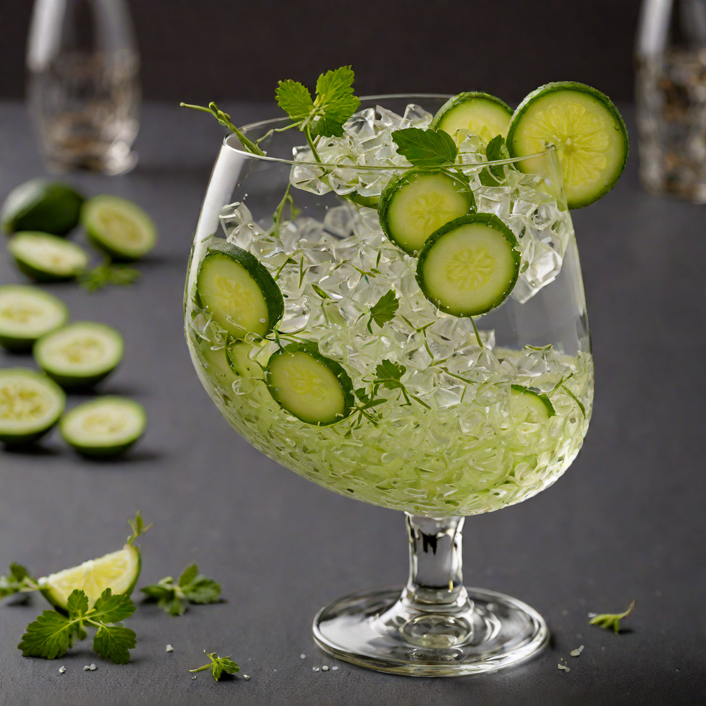 Stirred Gin and Cucumber Elderflower Fizz