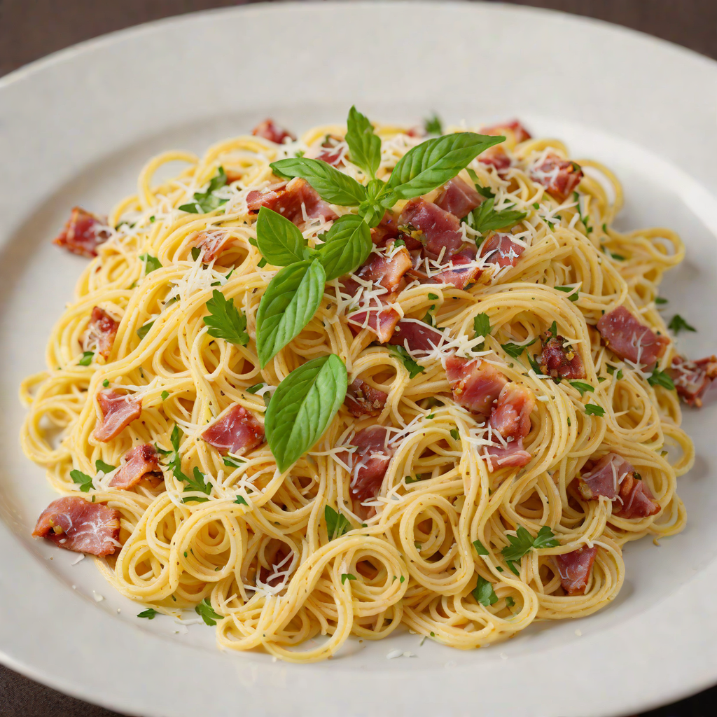 Spaghetti Carbonara with Pancetta and Parmesan