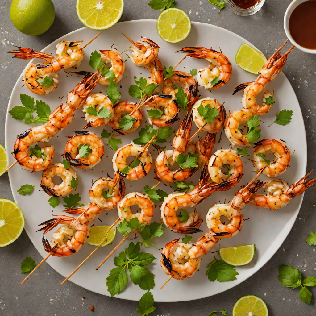 Smoky Tiki-Spiced Grilled Shrimp Skewers