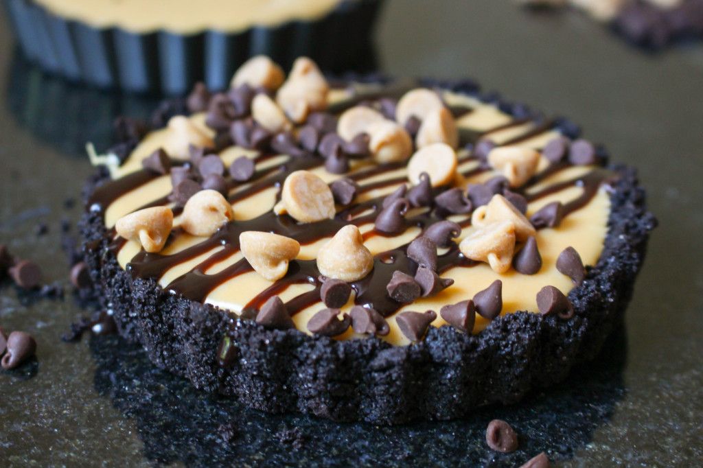 No-Bake Peanut Butter Chocolate Tartlets
