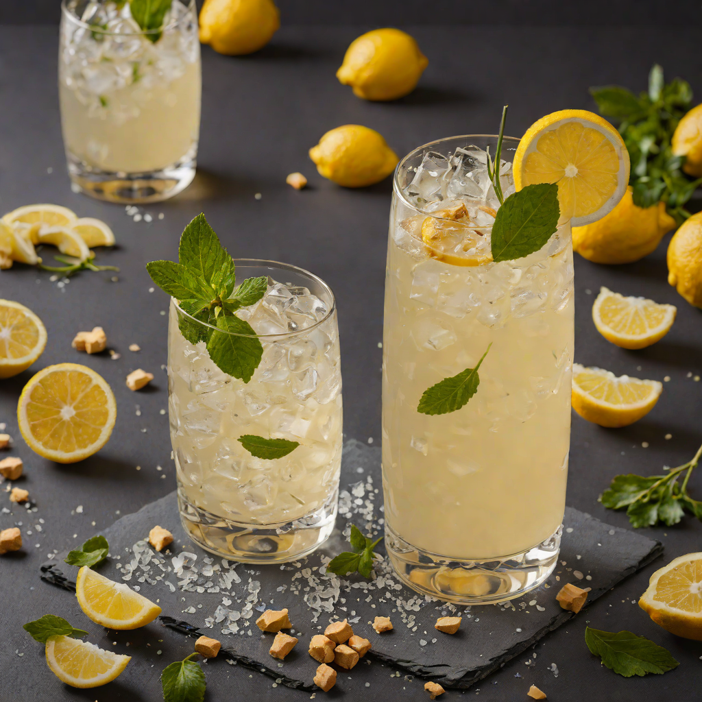 Ginger-Spiced Gin Fizz with Fresh Lemon