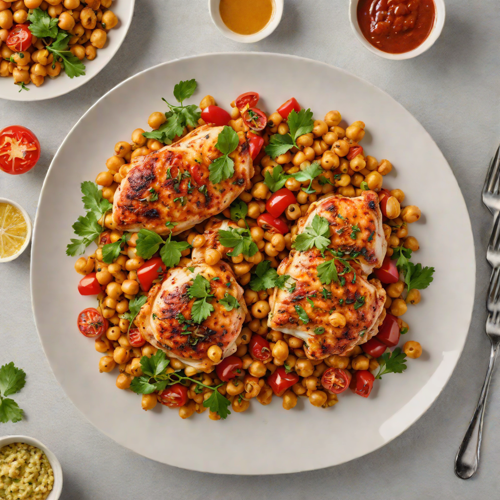 One-Pot Harissa Chicken with Chickpeas and Tomatoes
