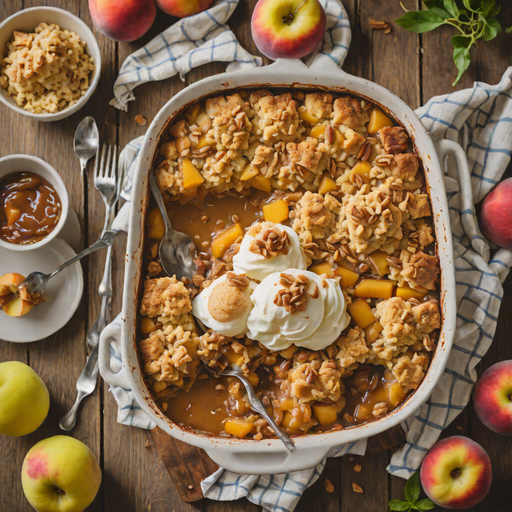 One-Hour Classic Southern Peach Cobbler with Cinnamon Biscuit Topping