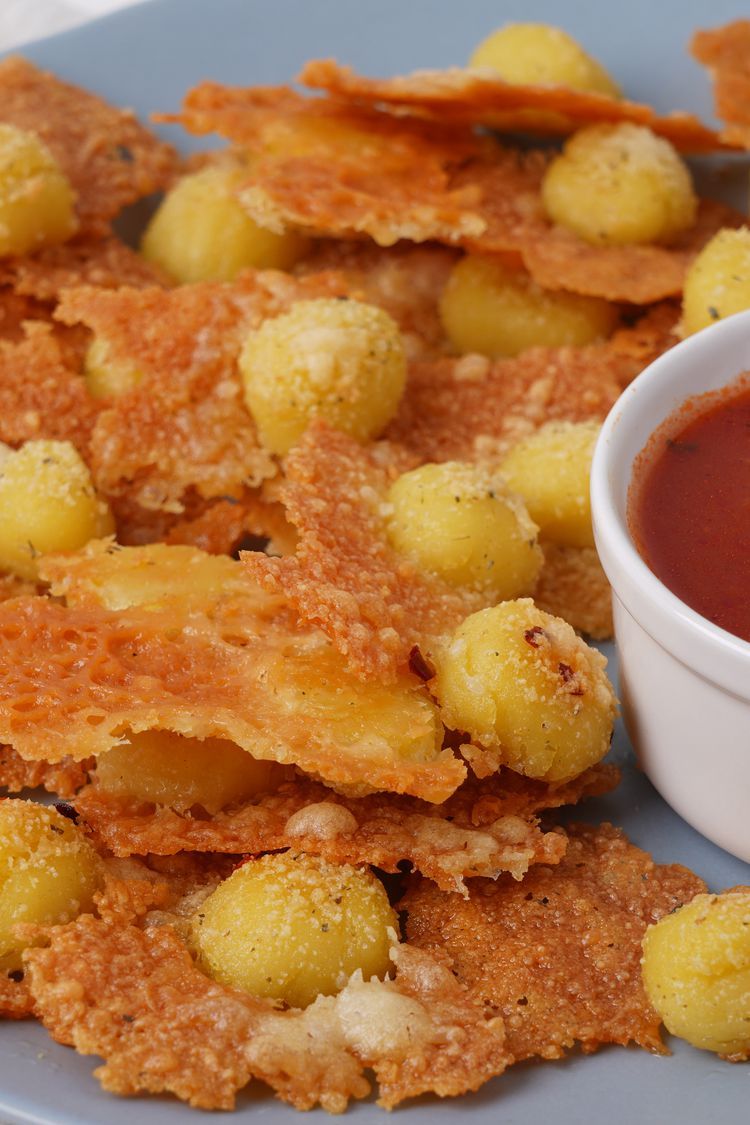 Giggly Gnocchi with Lemon-Butter Crisps