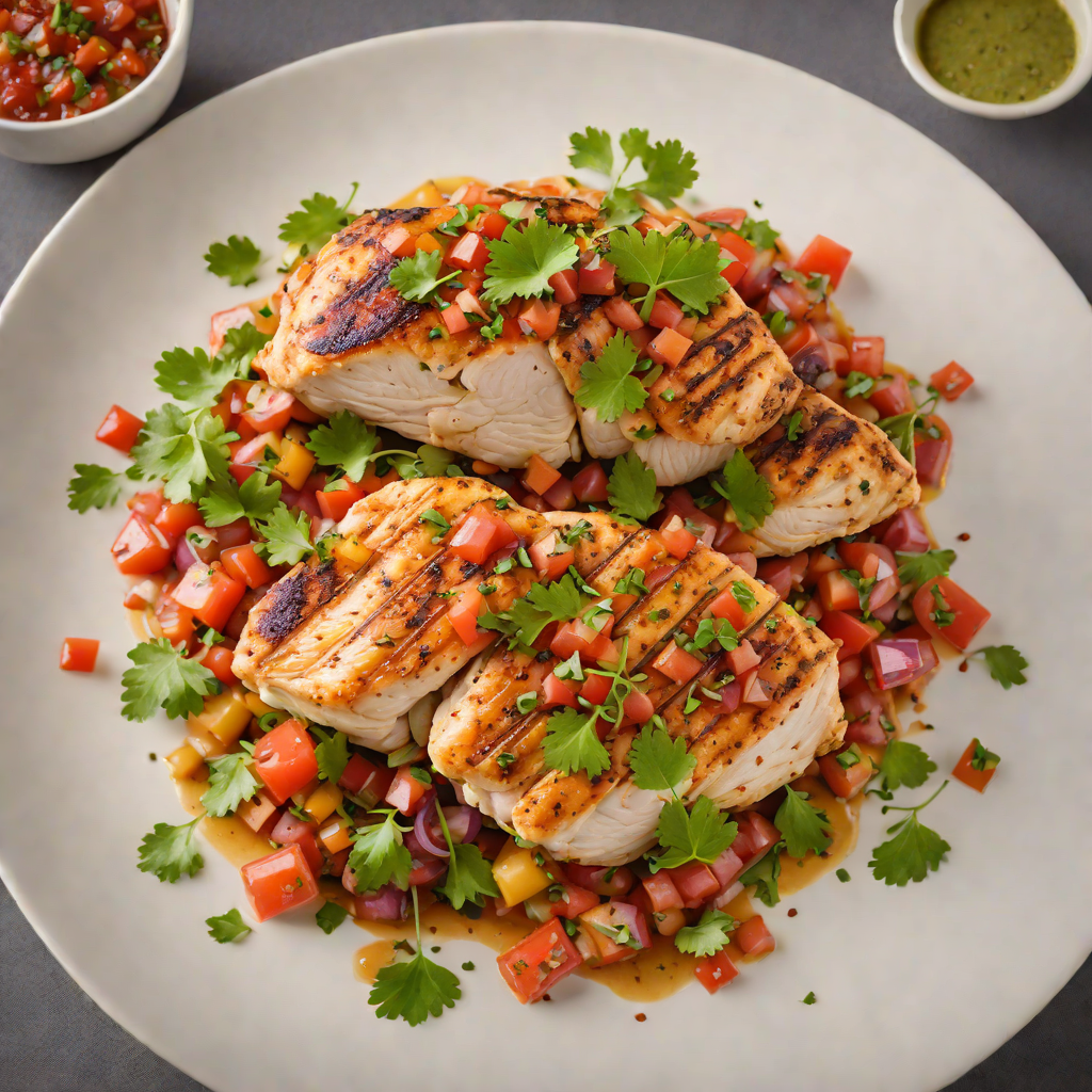 Pan-Seared Chicken with Spiced Popular Salsa