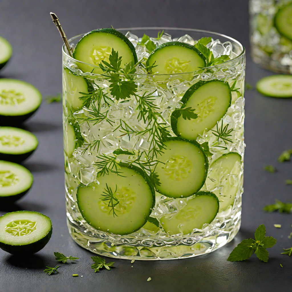 Herb-Infused Gin and Cucumber Refresher