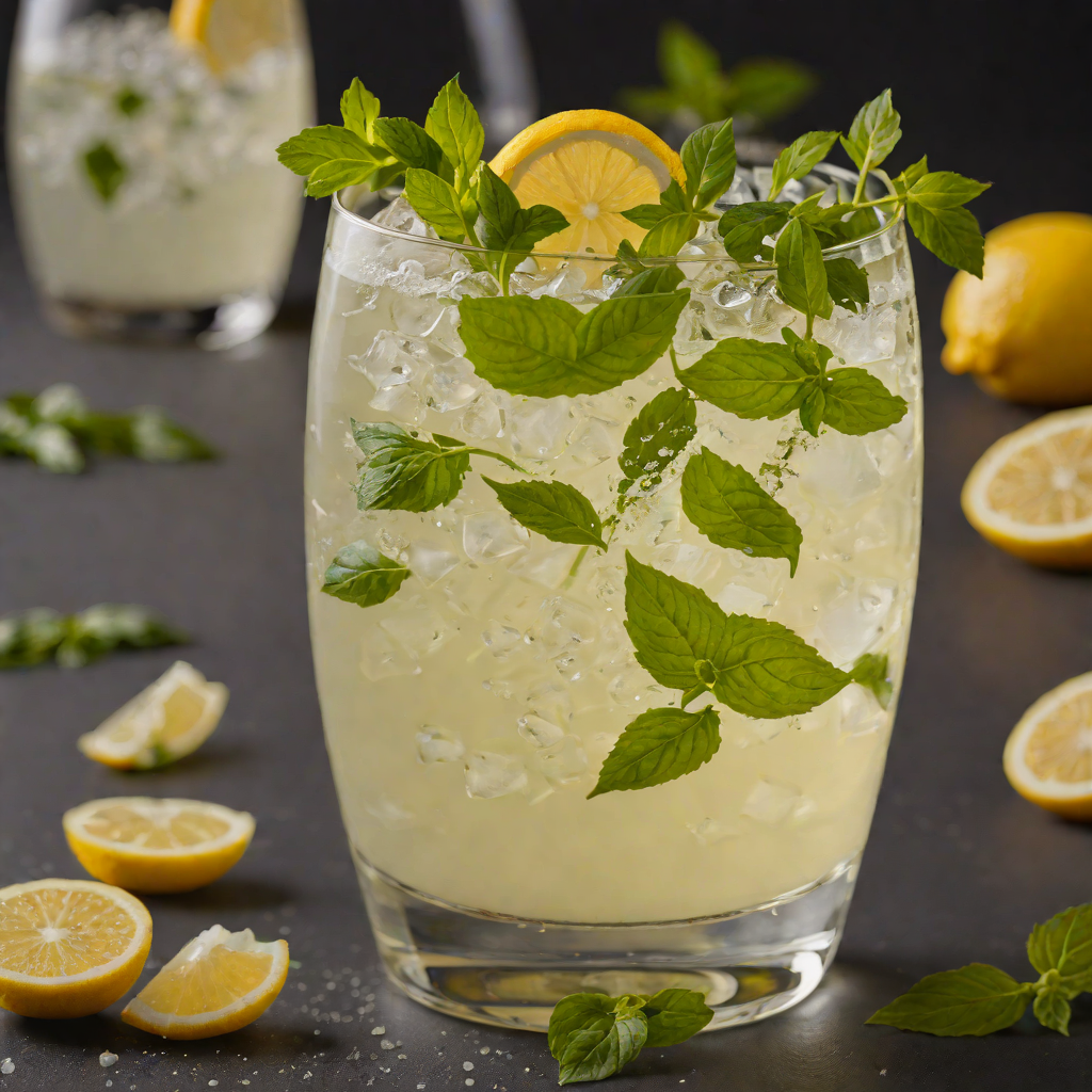 Herb-Muddled Gin Fizz with Basil and Lemon