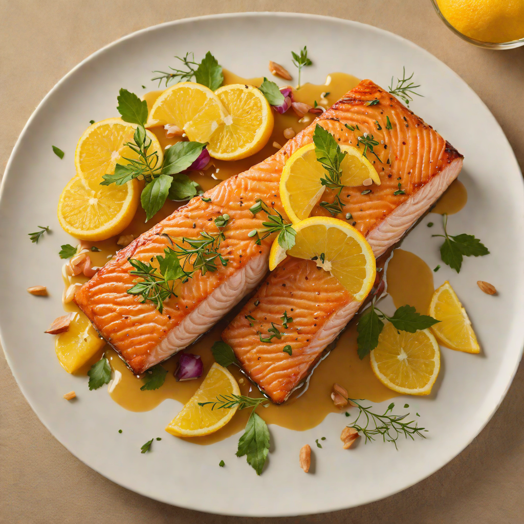 Pan-Seared Salmon with Fourth-Inspired Citrus Glaze