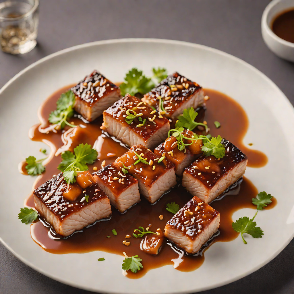 Slow-Cooked Caramelized Pork Belly with Five-Spice and Coconut Caramel Sauce