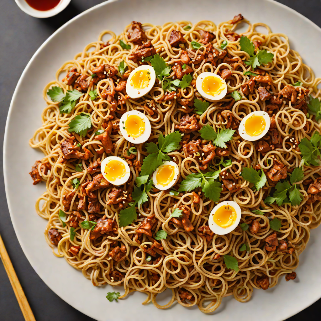 Egg Noodles Tossed in Char Kway Teow Sauce