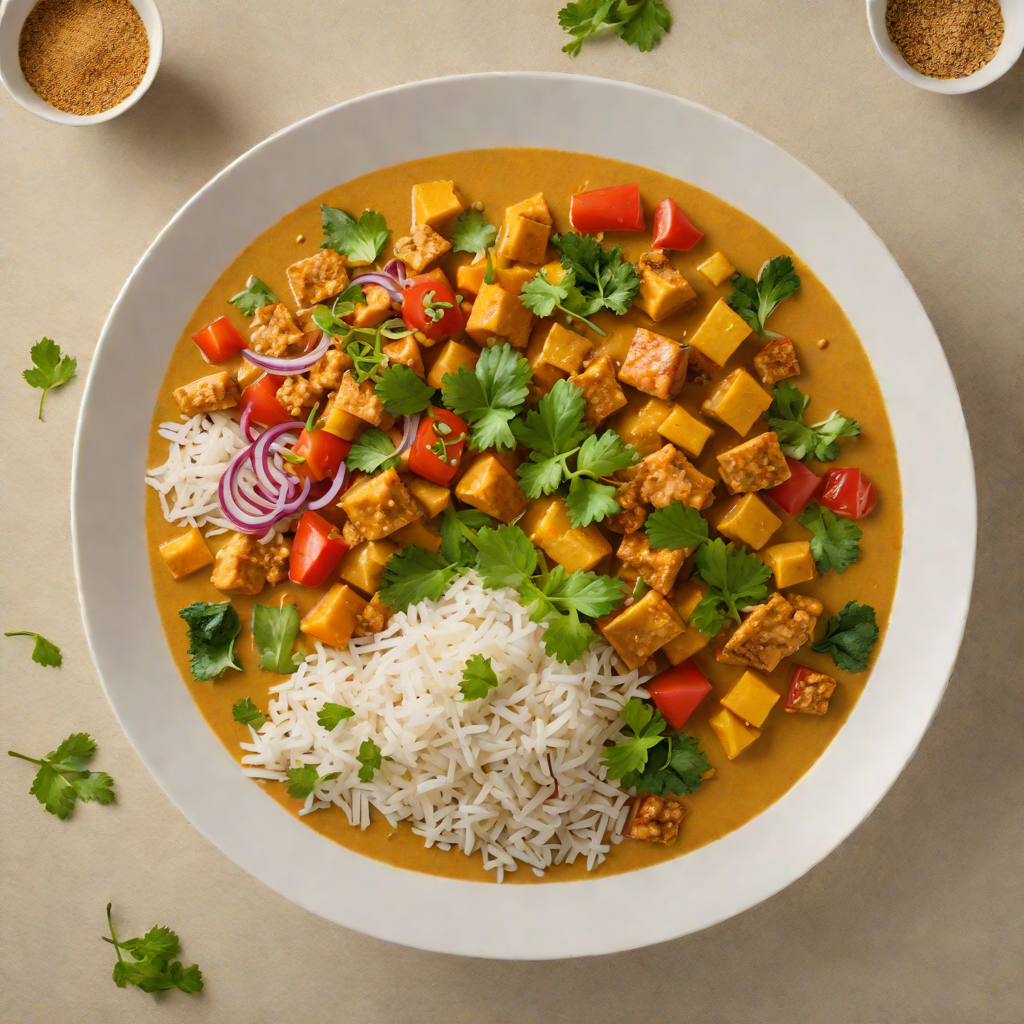 Malaysian-Style Coconut Curry with Tempeh and Vegetables