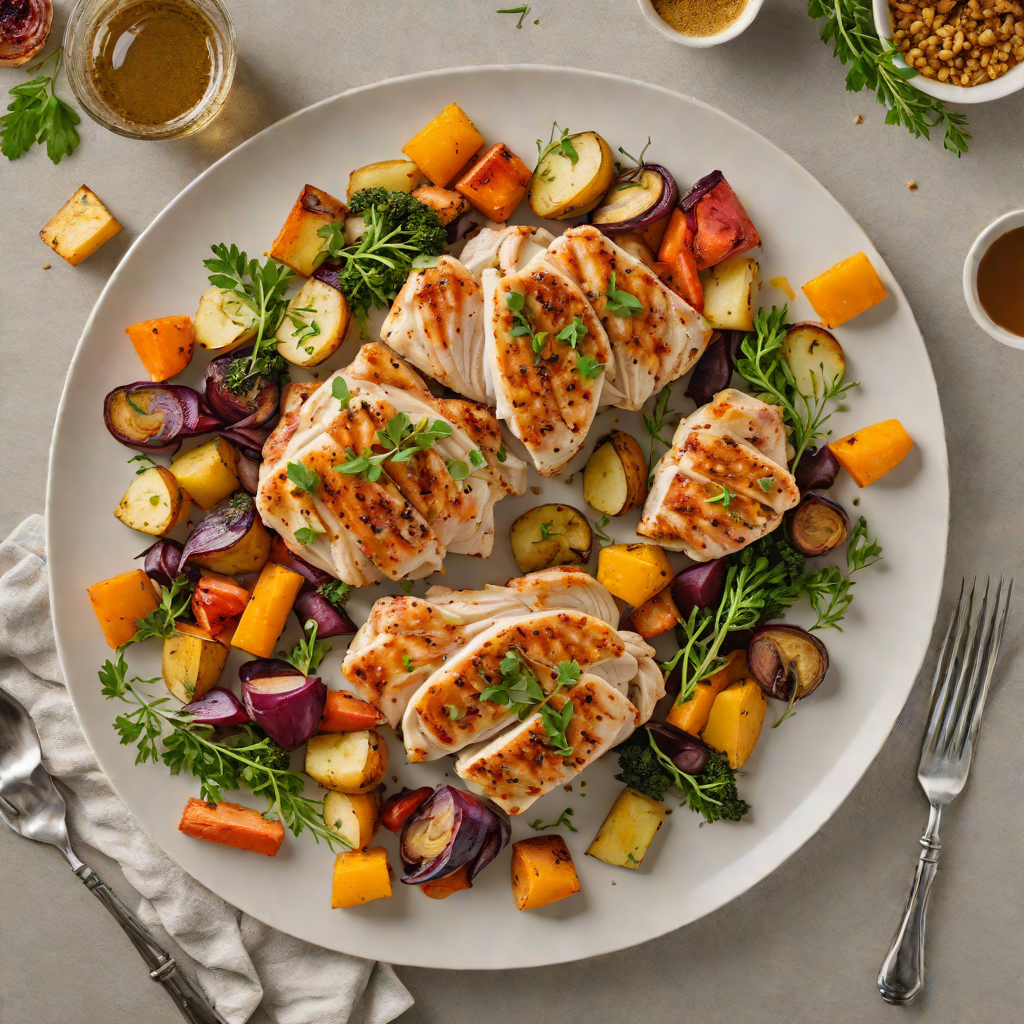 Sheet Pan Honey-Mustard Chicken with Roasted Root Vegetables