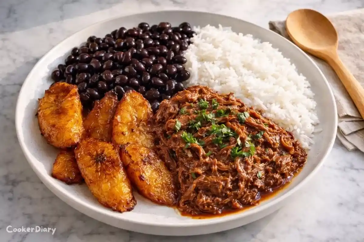 Pabellón Criollo with Black Beans, Rice, and Slow-Braised Beef