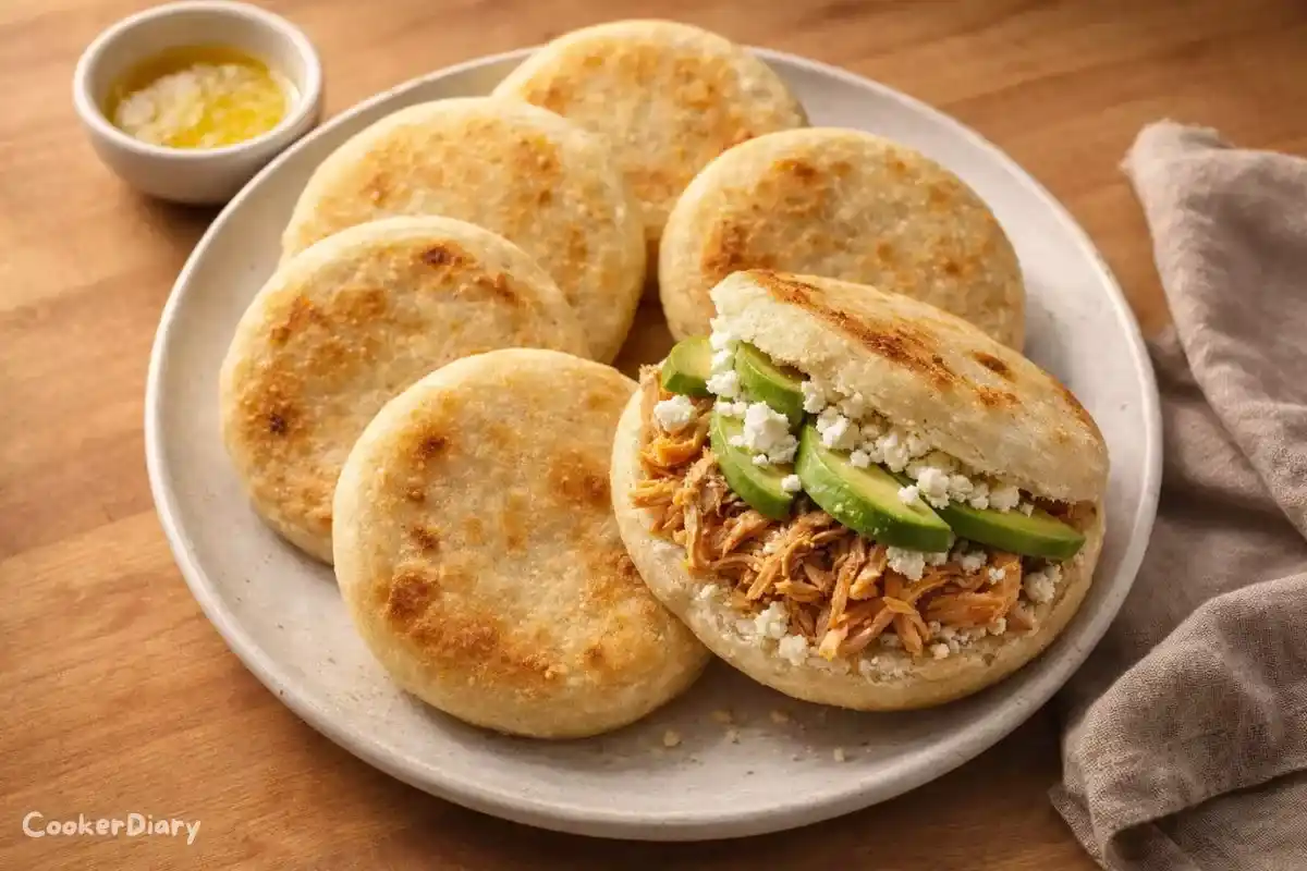 Venezuelan Cornmeal Arepas with Avocado and Fresh Cheese Filling