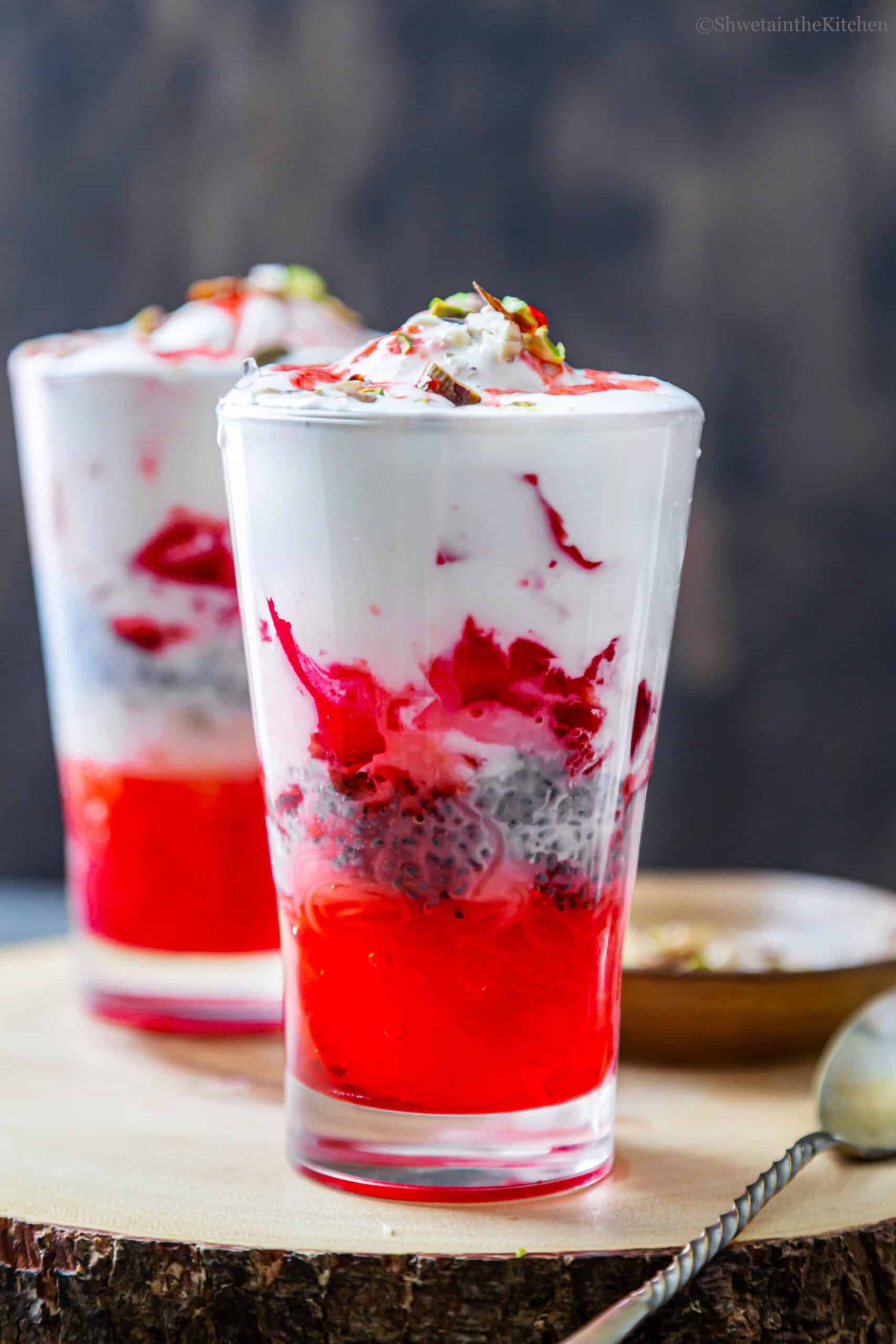 Falooda-Inspired Vodka Dessert Cocktail