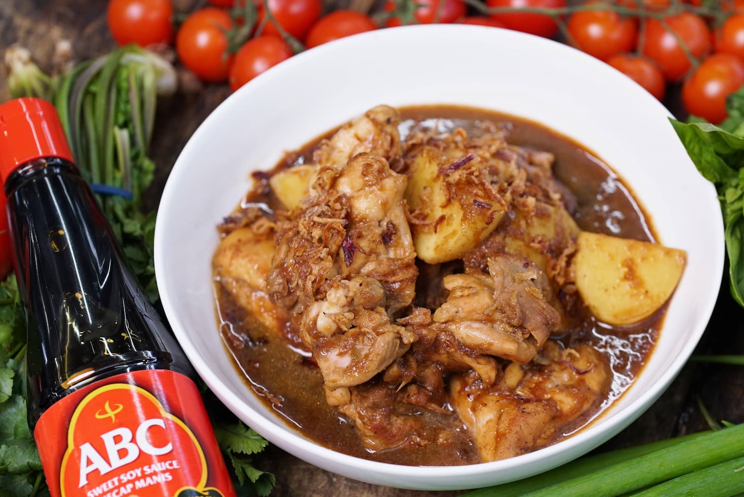 Slow-Cooked Semur Chicken with Star Anise and Sweet Soy