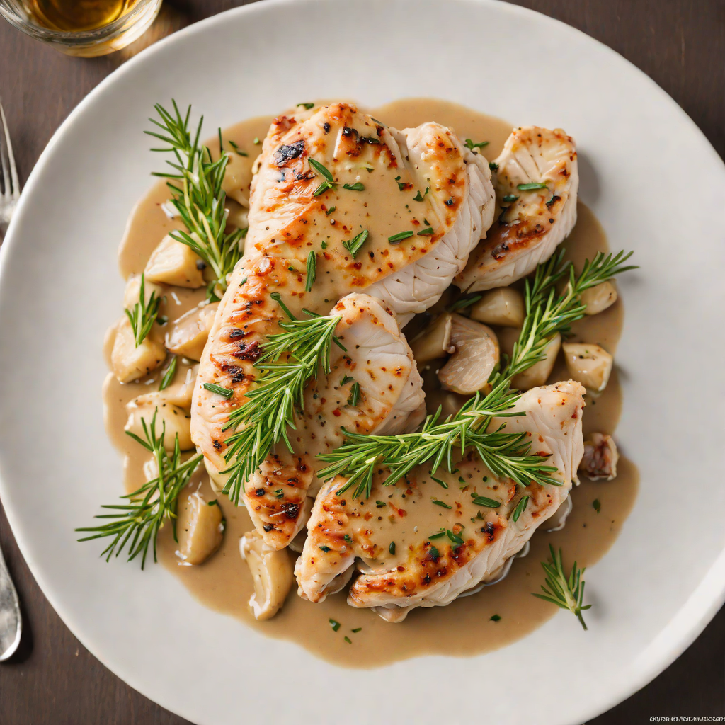 Sautéed Garlic Rosemary Chicken Breast with Pan Sauce