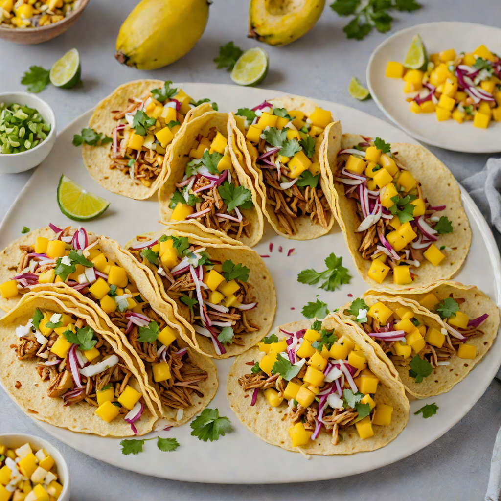 Slow-Roasted Pineapple Pulled Pork Tacos with Mango Salsa