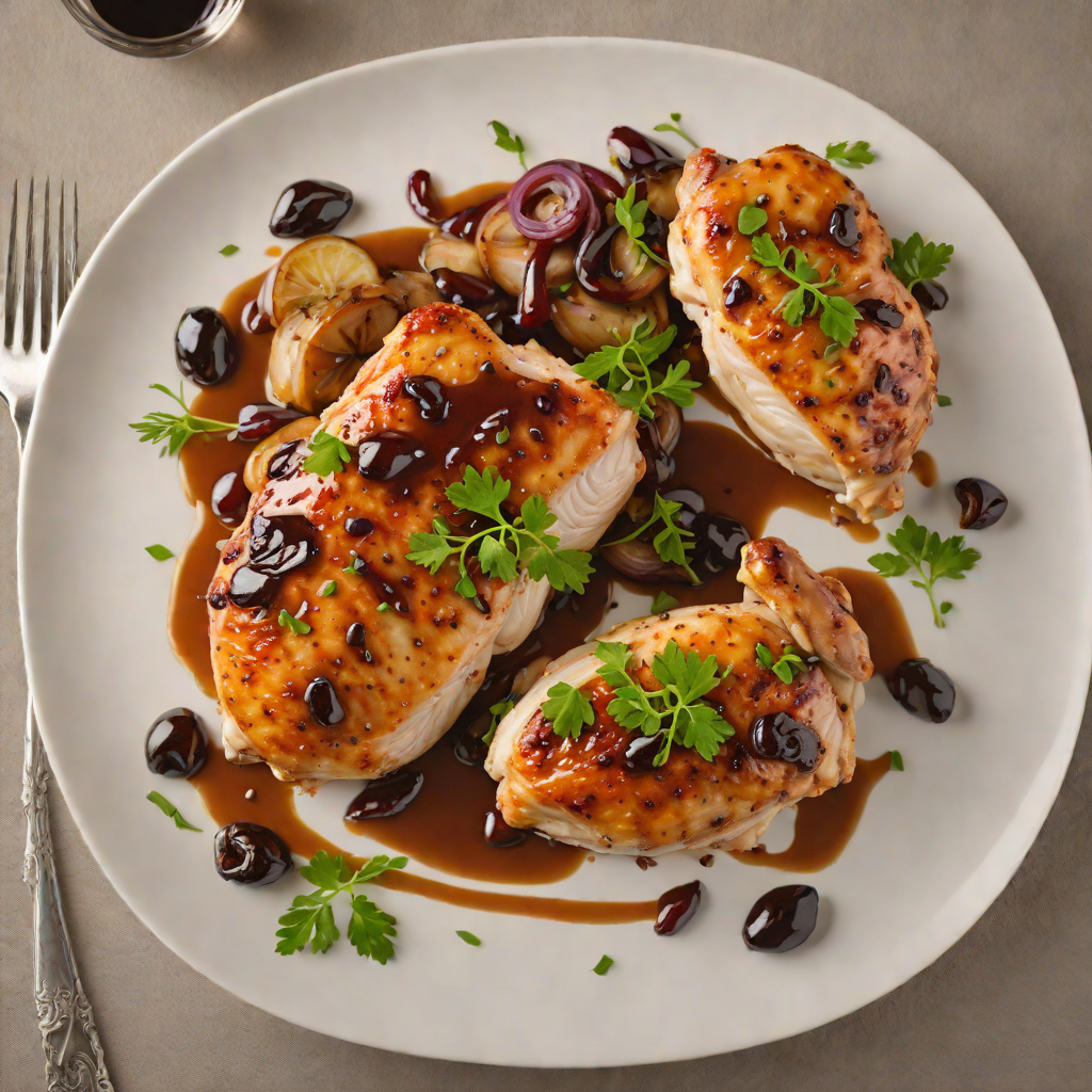 Pan-Seared Chicken with Balsamic Glazed Shallots