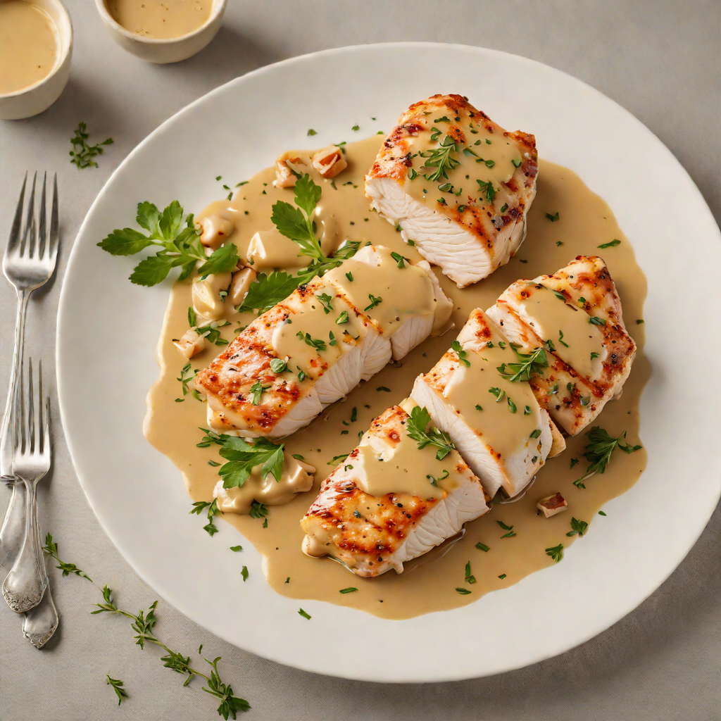 Sautéed Chicken Breast with Dijon Mustard and Thyme Pan Sauce