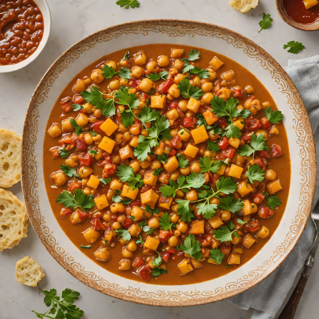 One-Pan Moroccan Chickpea Stew with Harissa and Apricots