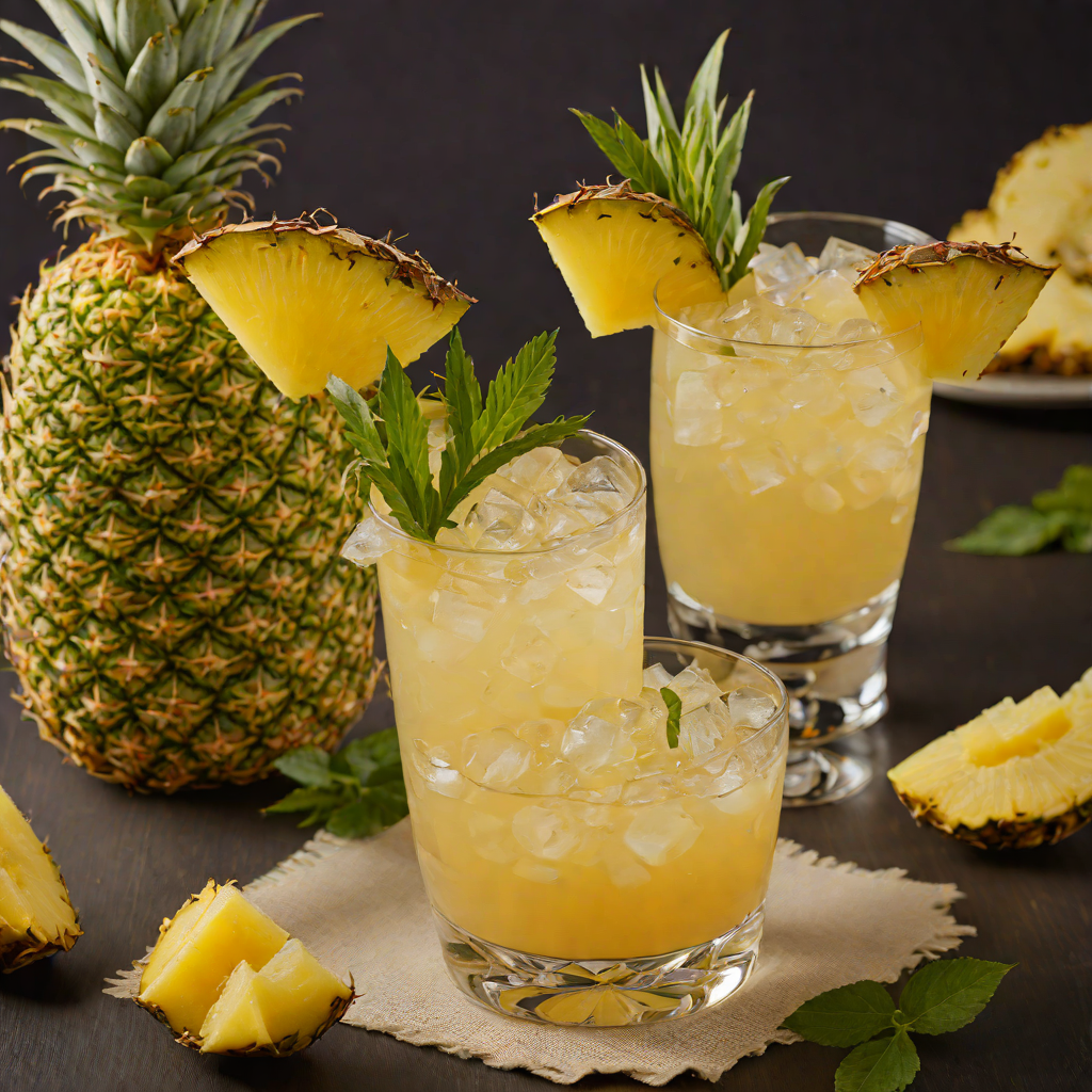Tropical Ginger-Pineapple Rum Cooler