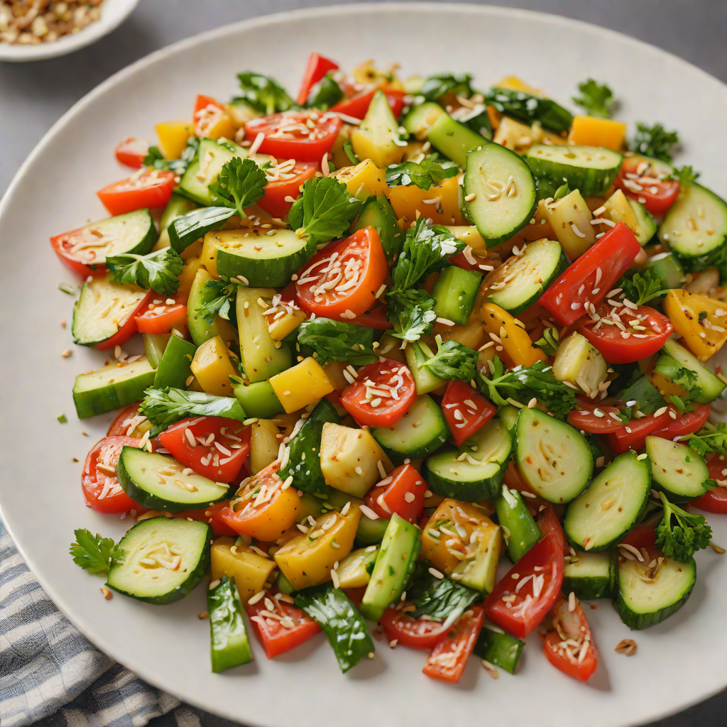 Summer Vegetable Stir-Fry with Garlic and Ginger