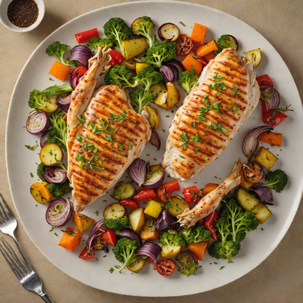 Pan-Seared Chicken with Regional Spice Blend and Roasted Vegetables