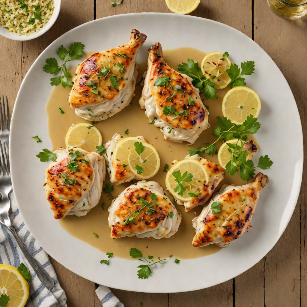Pan-Seared Chicken with Garlic and Herb Lemon Sauce